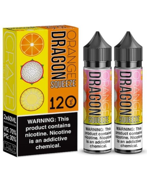 Orange Dragon Squeeze (120ml) by Craze Liquid eJuice