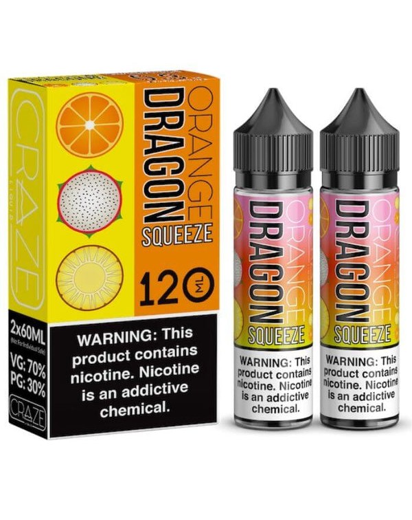 Orange Dragon Squeeze (120ml) by Craze Liquid eJui...