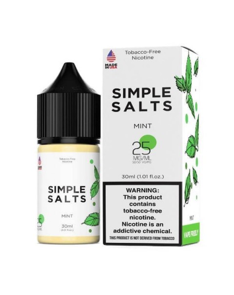 Mint Tobacco Free Nicotine Salt Juice by Simple Salts