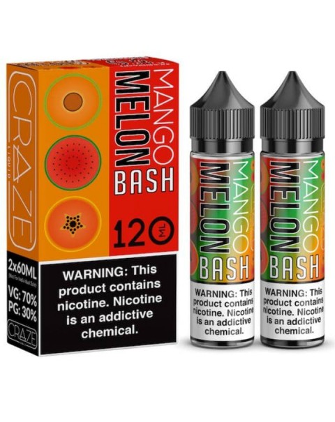 Mango Melon Bash (120ml) by Craze Liquid eJuice