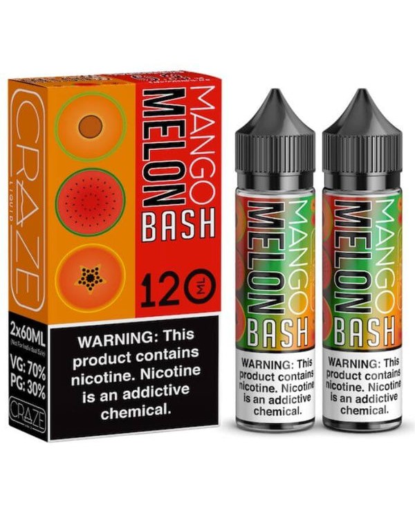 Mango Melon Bash (120ml) by Craze Liquid eJuice