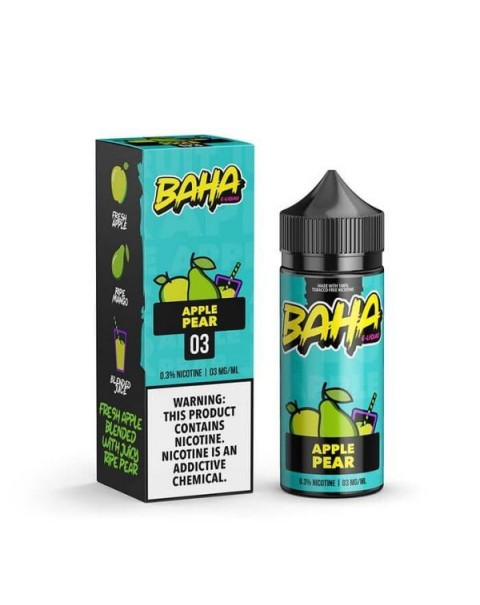 Apple Pear Tobacco Free Nicotine Vape Juice by Baha