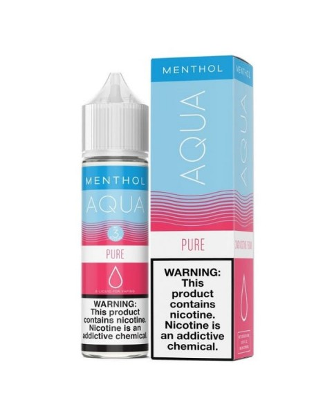 Pure Menthol Tobacco Free Nicotine Vape Juice by Aqua