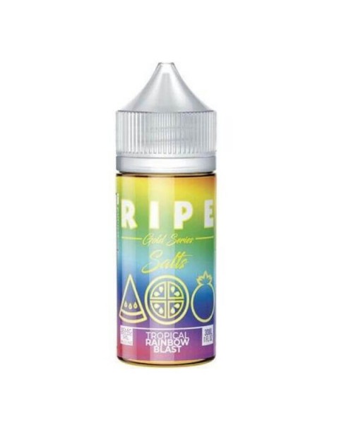 Tropical Rainbow Blast by The Ripe Gold Series Collection Nicotine Salt by Vape 100 E-Liquid