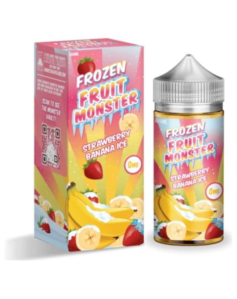 Strawberry Banana Ice Tobacco Free Nicotine Vape Juice by Frozen Fruit Monster