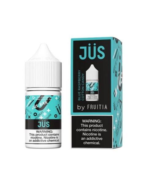 Blue Raspberry Cotton Candy Nicotine Salt Juice by JUS