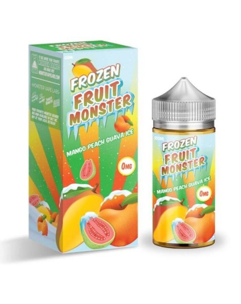 Mango Peach Guava Ice Tobacco Free Nicotine Vape Juice by Frozen Fruit Monster