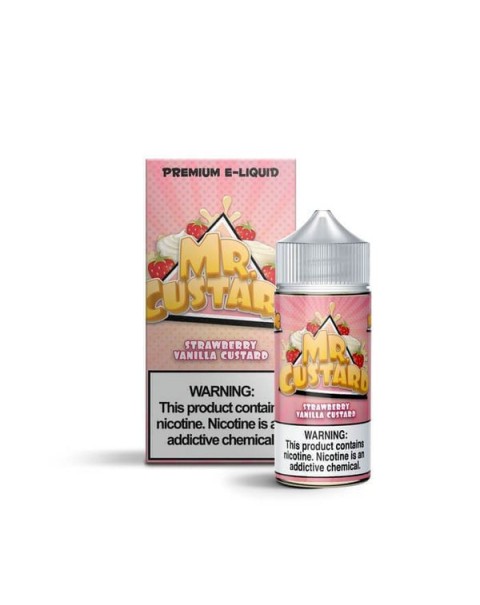 Strawberry Vanilla Custard by Mr. Custard E-Liquids