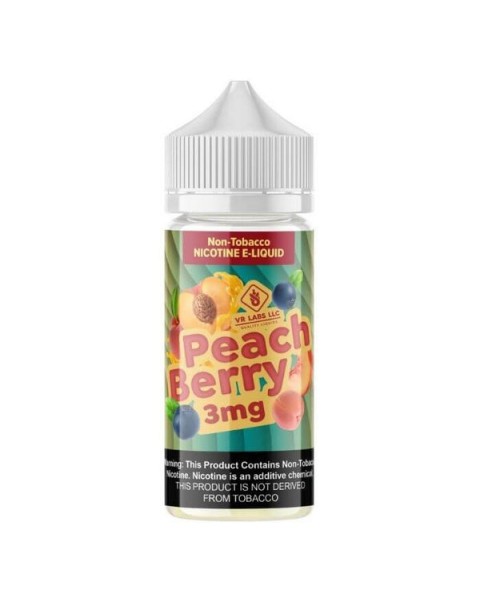 Peach Berry Tobacco Free Nicotine Vape Juice by VR (VapeRite) Labs Premier