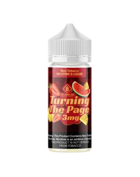 Turning the Page Tobacco Free Nicotine Vape Juice by VR (VapeRite) Labs Premier