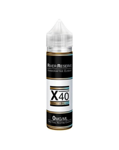 X-40 Tobacco Free Nicotine E-liquid by River Reserve