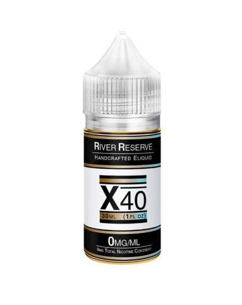 X-40 Tobacco Free Nicotine E-liquid by River Reserve