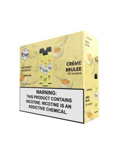 Creme Brulee Disposable Device by KRSP 1400 Puffs