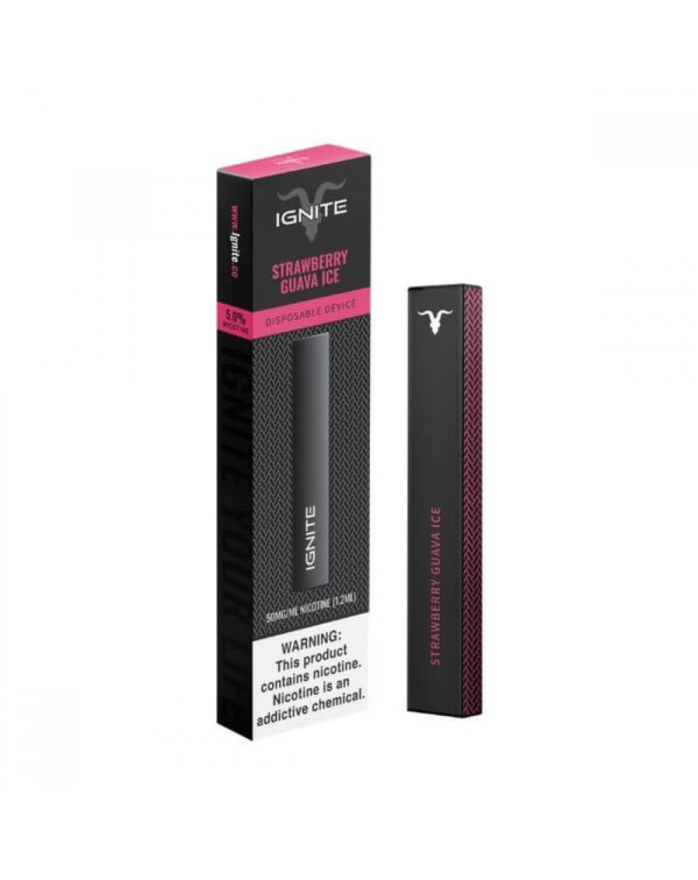 Ignite V3 Strawberry Guava Ice Tobacco Free Nicotine Disposable Vape ...