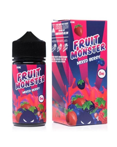 Mixed Berry Tobacco Free Nicotine Vape Juice by Fruit Monster