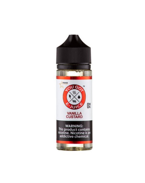 Vanilla Custard Synthetic Nicotine Vape Juice by You Got E-Juice