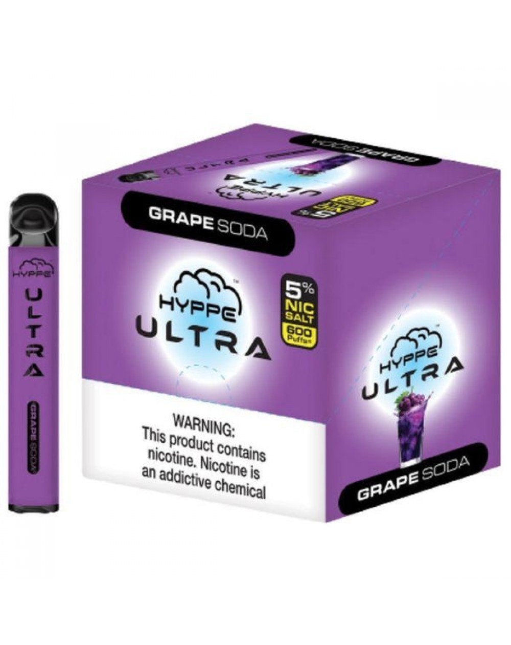 Hyppe Bar Ultra Grape Soda Disposable Device | VapingeLiquid.com