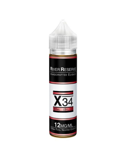 X-34 Tobacco Free Nicotine E-liquid by River Reserve