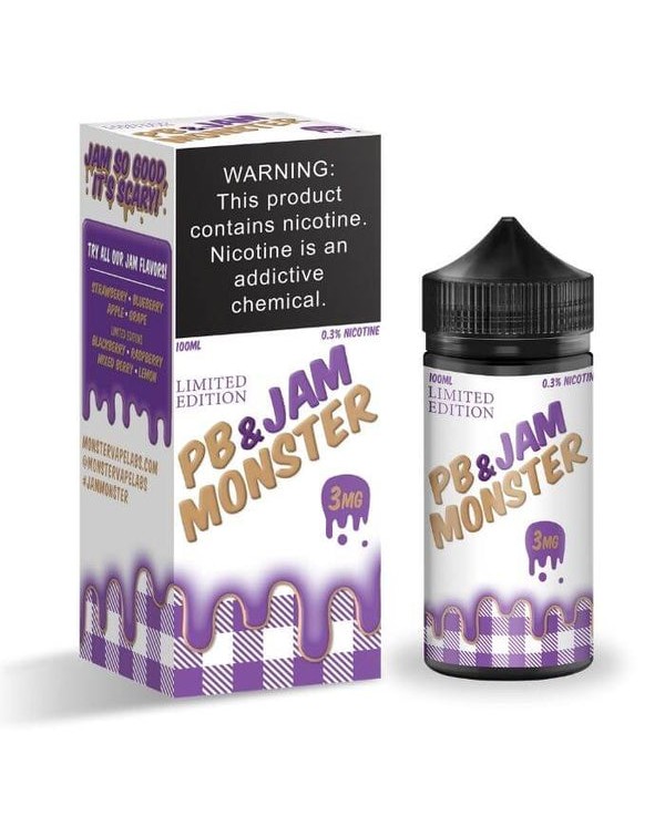 PB & Jam Monster Grape Tobacco Free Nicotine Vape ...