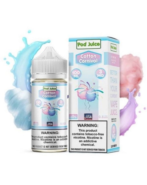 Cotton Carnival Tobacco Free Nicotine Vape Juice by Pod Juice