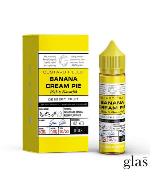 Banana Cream Pie Tobacco Free Nicotine Vape Juice by BSX Series (Former Glas Basix Series)