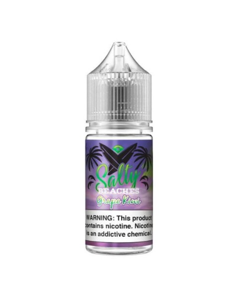 Grape Kiwi by Salty Beaches Nicotine Salt E-Liquid