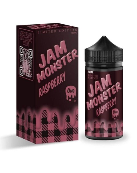 Raspberry Tobacco Free Nicotine Vape Juice by Jam Monster