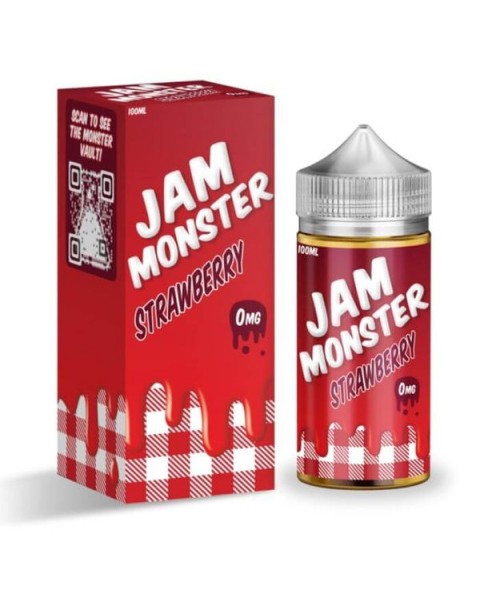 Strawberry Tobacco Free Nicotine Vape Juice by Jam Monster