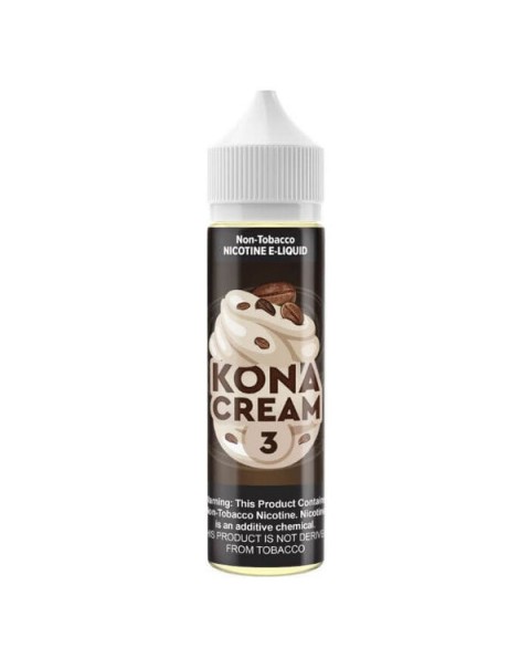 Kona Cream Tobacco Free Nicotine Vape Juice by VR (VapeRite) Labs Premium