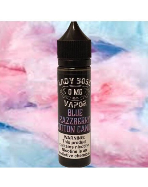 Blue Razzberry Cotton Candy by Lady Boss Vapor E-Liquid