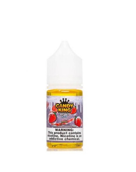 Belts Strawberry Iced Nicotine Salt by Candy King On Salt eJuice