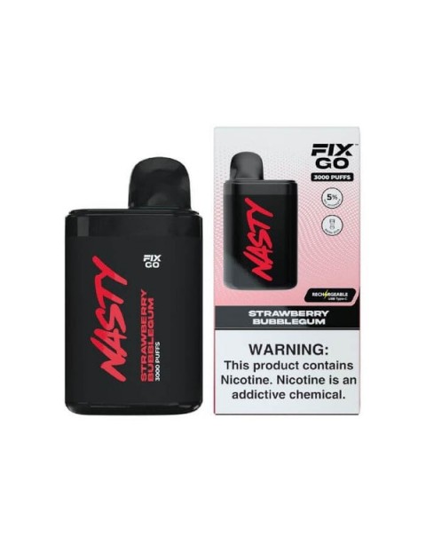 Nasty Fix Go 3000 Puffs Synthetic Nicotine Disposable Vape Pen
