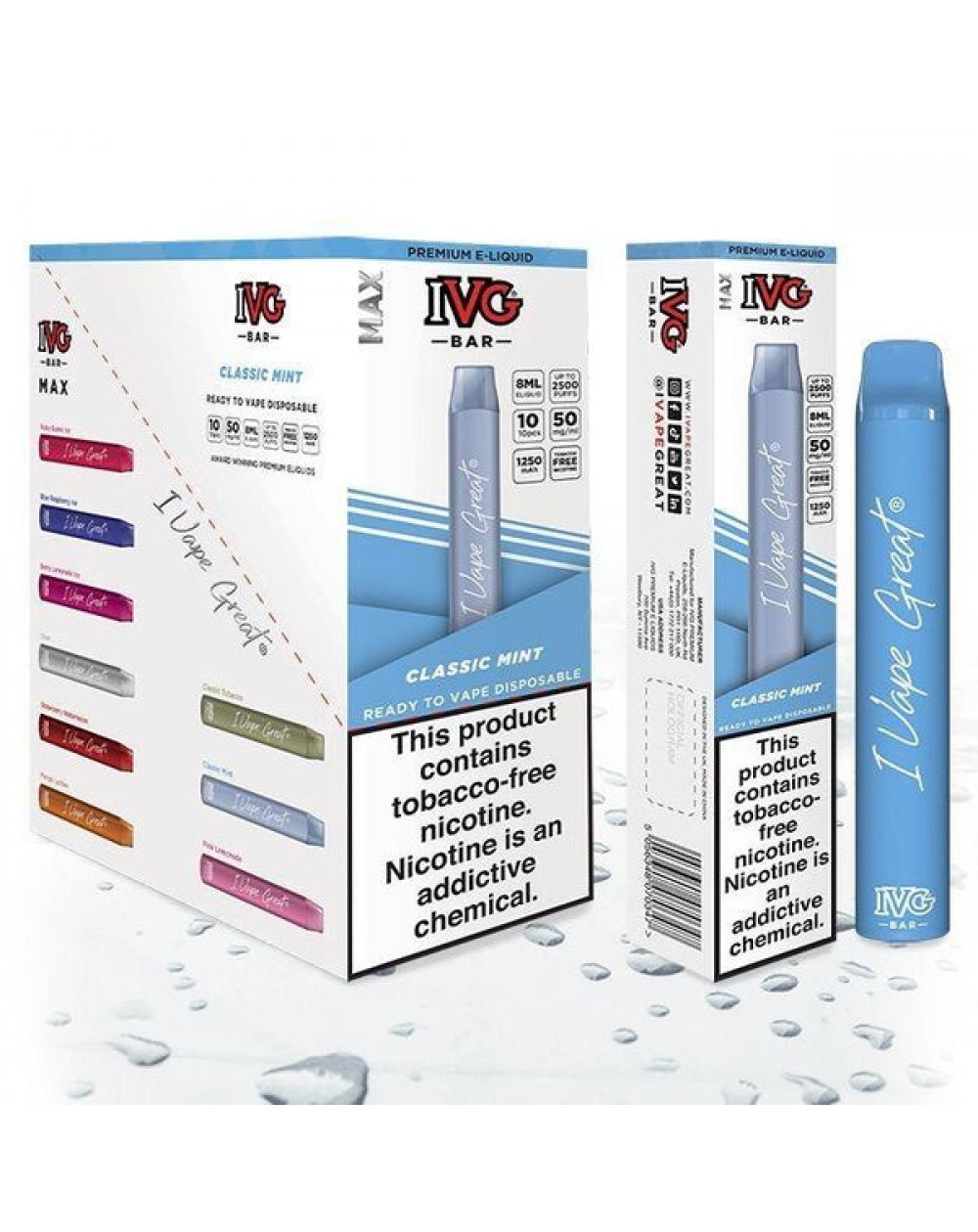 IVG Bar Tobacco Free Nicotine Disposable Vape Pen | VapingeLiquid.com