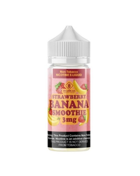 Strawberry Banana Smoothie Tobacco Free Nicotine Vape Juice by VR (VapeRite) Labs Premier