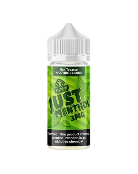 Just Menthol Tobacco Free Nicotine Vape Juice by VR (VapeRite) Labs Premier