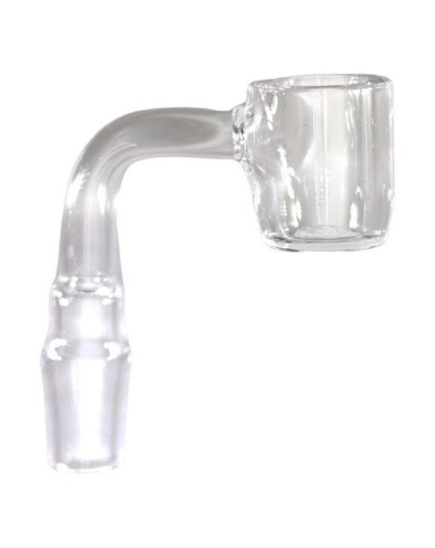 Quartz Banger Large Clear Flat Smoking Pipe Accessories by Royale Glass