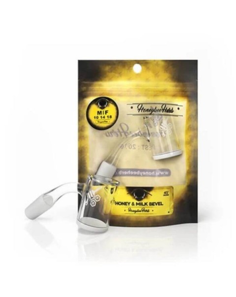 Honey & Milk Bevel 45 Degree Quartz Nail by Honeybee Herb